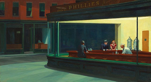 pausa pranzo al bar edward hopper