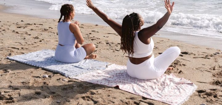 meditazione in spiaggia